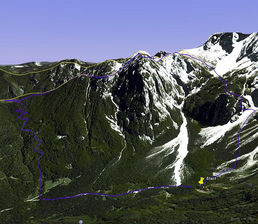 Slika_01.jpg - Škoda, ker Google Earth nima detajlno poslikanega področja, ker gore sploh niso prave oblike.