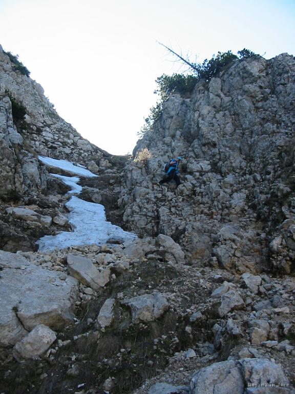 Slika_21.jpg - Ker je bilo po sredini vse mokro in spolzko, sva jo raje ubrala povsem po svoje. Najbolj zoprn del, ampak se je splačal.