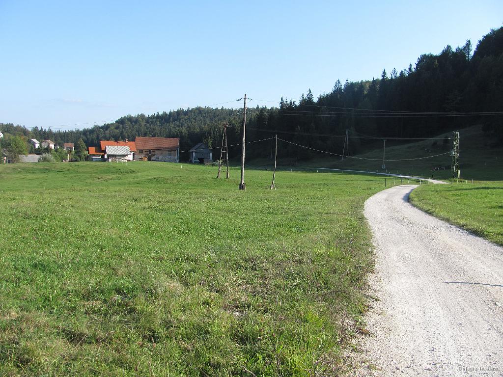 Slika_69.jpg - Cesta, travnik in gozdovi, le kandelabri kazijo idilo.