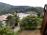 The view from our room window to the bottom parking lot.